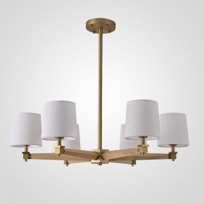 Люстра на штанге Imperiumloft Jorgenson White/Light wood STAVRA01 в Талице - talica.ok-mebel.com | фото