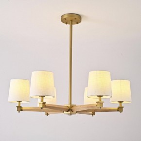 Люстра на штанге Imperiumloft Jorgenson White/Light wood STAVRA01 в Талице - talica.ok-mebel.com | фото 3