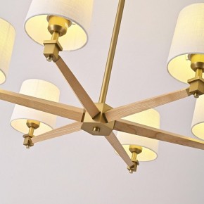 Люстра на штанге Imperiumloft Jorgenson White/Light wood STAVRA01 в Талице - talica.ok-mebel.com | фото 7