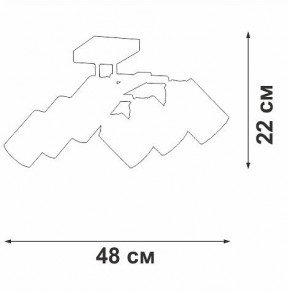 Люстра на штанге Vitaluce V2833 V2833-1/6PL в Талице - talica.ok-mebel.com | фото 2