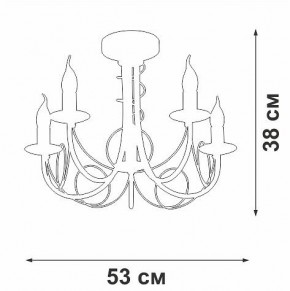 Люстра на штанге Vitaluce V3035 V3035-0/5PL в Талице - talica.ok-mebel.com | фото 3