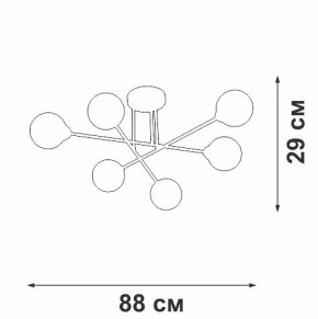 Люстра на штанге Vitaluce V3931 V3931-8/6PL в Талице - talica.ok-mebel.com | фото 4