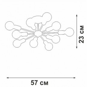 Люстра на штанге Vitaluce V4261 V4261-0/10PL в Талице - talica.ok-mebel.com | фото 4