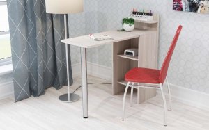Стол маникюрный 4 трансформер с полками в Талице - talica.ok-mebel.com | фото