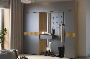 МЕБЕЛЬСОН К33 Прихожая (дуб крафт золотой/белое дерево) в Талице - talica.ok-mebel.com | фото