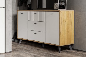 МИЛАН Гостиная (Дуб Золотой/Белый Матовый) модульная в Талице - talica.ok-mebel.com | фото 10