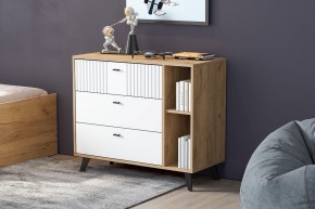 МИЛАН Гостиная (Дуб Золотой/Белый Матовый) модульная в Талице - talica.ok-mebel.com | фото 11