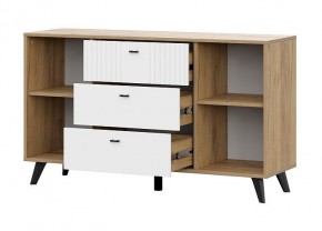 МИЛАН Гостиная (Дуб Золотой/Белый Матовый) модульная в Талице - talica.ok-mebel.com | фото 15