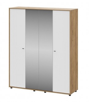 МИЛАН Шкаф четырехстворчатый (Белый Матовый) в Талице - talica.ok-mebel.com | фото