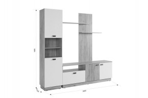 МОДИ К1 Гостиная (белое дерево) в Талице - talica.ok-mebel.com | фото 2