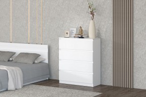 МС "Хилтон" Комод №1 800 (4 ящ.) белый текстурный в Талице - talica.ok-mebel.com | фото