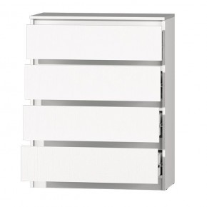 МС "Хилтон" Комод №1 800 (4 ящ.) белый текстурный в Талице - talica.ok-mebel.com | фото 3