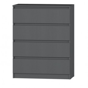 МС "Хилтон" Комод №1 800 (4 ящ.) графит в Талице - talica.ok-mebel.com | фото 2