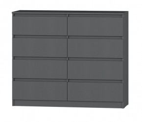 МС "Хилтон" Комод №3 1200 (8 ящ.) графит в Талице - talica.ok-mebel.com | фото 2