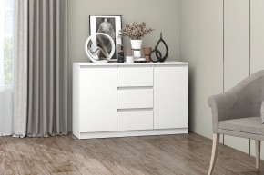 МС "Хилтон" Комод №4 1200 (белый текстурный) в Талице - talica.ok-mebel.com | фото
