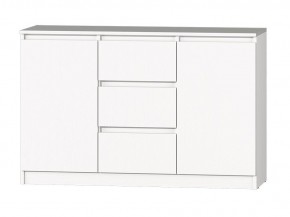 МС "Хилтон" Комод №4 1200 (белый текстурный) в Талице - talica.ok-mebel.com | фото 2