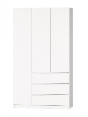 МС "Хилтон" Шкаф №2 1200 (Белый текстурный) в Талице - talica.ok-mebel.com | фото 2