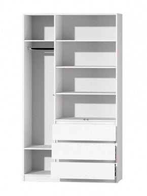 МС "Хилтон" Шкаф №2 1200 (Белый текстурный) в Талице - talica.ok-mebel.com | фото 3