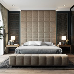 Мягкие панели КВАДРАТЫ 50*50 (2 шт.) для спальни в Талице - talica.ok-mebel.com | фото 5