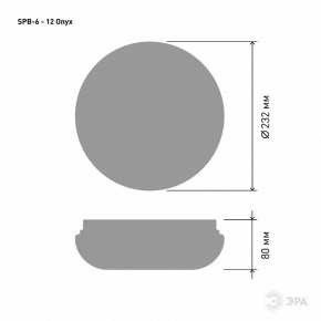 Накладной светильник Эра Классик SPB-6 - 12 Onyx в Талице - talica.ok-mebel.com | фото 3