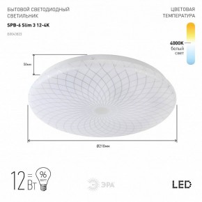 Накладной светильник Эра Slim SPB-6 Slim 3 12-4K в Талице - talica.ok-mebel.com | фото 2