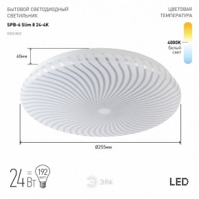 Накладной светильник Эра Slim SPB-6 Slim 8 24-4K в Талице - talica.ok-mebel.com | фото 2