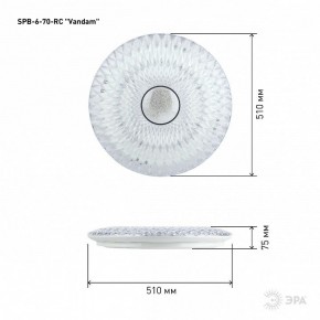 Накладной светильник Эра  SPB-6-70-RC Vandam в Талице - talica.ok-mebel.com | фото 7