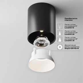 Накладной светильник Maytoni Alfa LED C064CL-12W4K-RD-B в Талице - talica.ok-mebel.com | фото 4