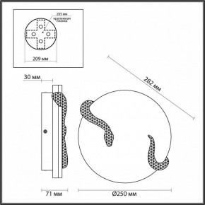 Накладной светильник Odeon Light Snake 7033/10WL в Талице - talica.ok-mebel.com | фото 4