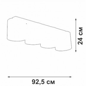 Накладной светильник Vitaluce V2881 V2881-1/4PL в Талице - talica.ok-mebel.com | фото 3