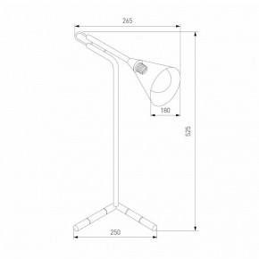 Настольная лампа декоративная Eurosvet Enigma 01186/1 черный в Талице - talica.ok-mebel.com | фото 3