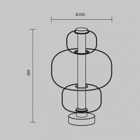 Настольная лампа декоративная Maytoni Atmos MOD364TL-L15W3K в Талице - talica.ok-mebel.com | фото 5