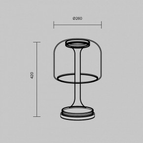 Настольная лампа декоративная Maytoni Spirito MOD286TL-L18B3K в Талице - talica.ok-mebel.com | фото 4