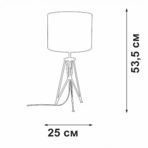 Настольная лампа декоративная Vitaluce V2834 V2834-1/1L в Талице - talica.ok-mebel.com | фото 2