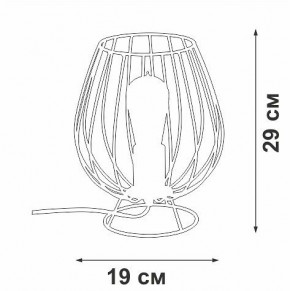 Настольная лампа декоративная Vitaluce V4296 V4296-0/1L в Талице - talica.ok-mebel.com | фото 3