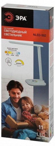 Настольная лампа офисная Эра  NLED-502-11W-W в Талице - talica.ok-mebel.com | фото 6