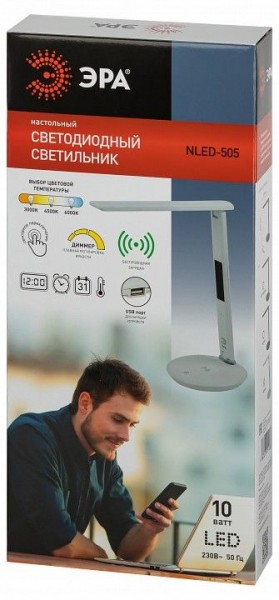 Настольная лампа офисная Эра  NLED-505-10W-W в Талице - talica.ok-mebel.com | фото 5