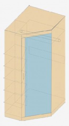 НИКА Н7 Шкаф угловой с зеркалом в Талице - talica.ok-mebel.com | фото 3
