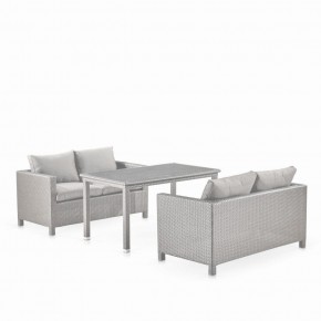 Обеденный комплект плетеной мебели с диванами T256C/S59C-W85 Latte в Талице - talica.ok-mebel.com | фото 1