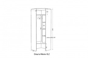 ОЛЬГА-МИЛК 9.2 Шкаф угловой с зеркалом в Талице - talica.ok-mebel.com | фото 2