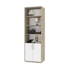 ОЛИВИЯ О21 Шкаф-стеллаж (дуб серый/белый) в Талице - talica.ok-mebel.com | фото