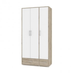 ОЛИВИЯ О32 Шкаф 3-х дверный (дуб серый/белый) в Талице - talica.ok-mebel.com | фото