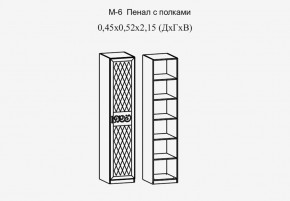 Париж № 6 Пенал с полками (ясень шимо свет/серый софт премиум) в Талице - talica.ok-mebel.com | фото 2