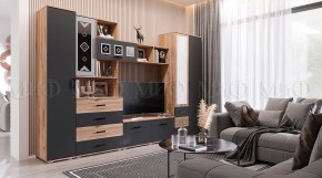 Пенал Белла (Сандал, Графит/Дуб крафт) в Талице - talica.ok-mebel.com | фото 5