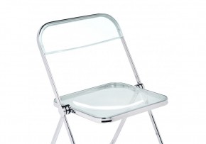 Пластиковый стул Fold складной clear gray-blue в Талице - talica.ok-mebel.com | фото 5