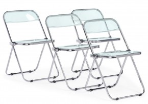 Пластиковый стул Fold складной clear gray-blue в Талице - talica.ok-mebel.com | фото 9