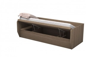 Кровать Зефир 1 с ПМ (Дуб Крафт белый) в Талице - talica.ok-mebel.com | фото 3
