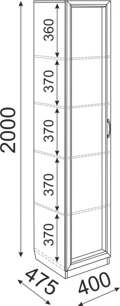 Подростковая ОСТИН (модульная) в Талице - talica.ok-mebel.com | фото 18