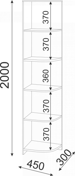 Подростковая ОСТИН (модульная) в Талице - talica.ok-mebel.com | фото 32