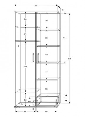 Подростковая Юпитер (модульная) в Талице - talica.ok-mebel.com | фото 25